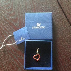 Swarovski Open Heart Charm